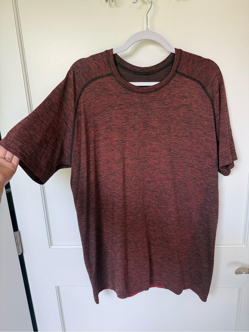 Lululemon Men's Striped Short Sleeve Tee - XL